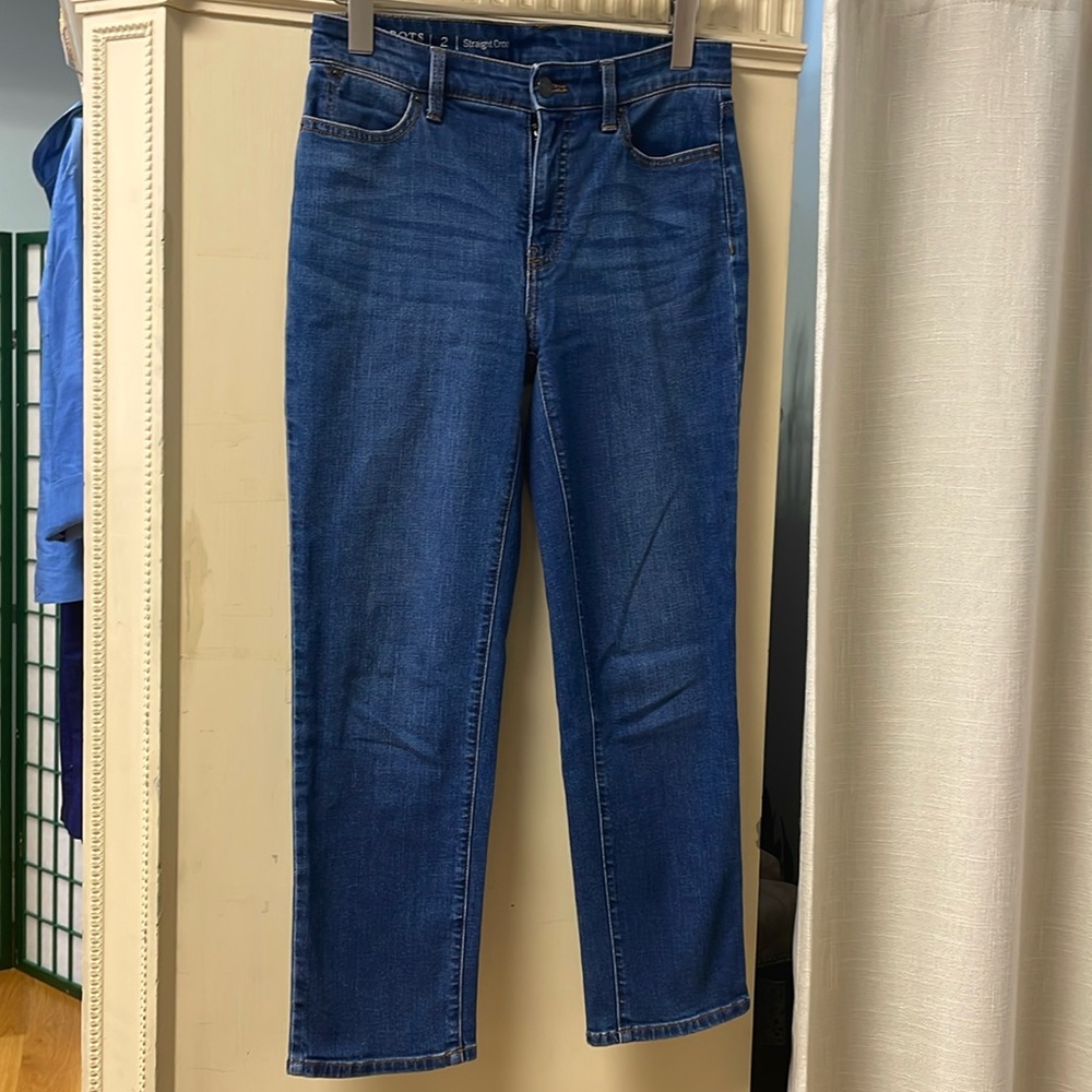 Talbots Straight Crop Denim Jeans